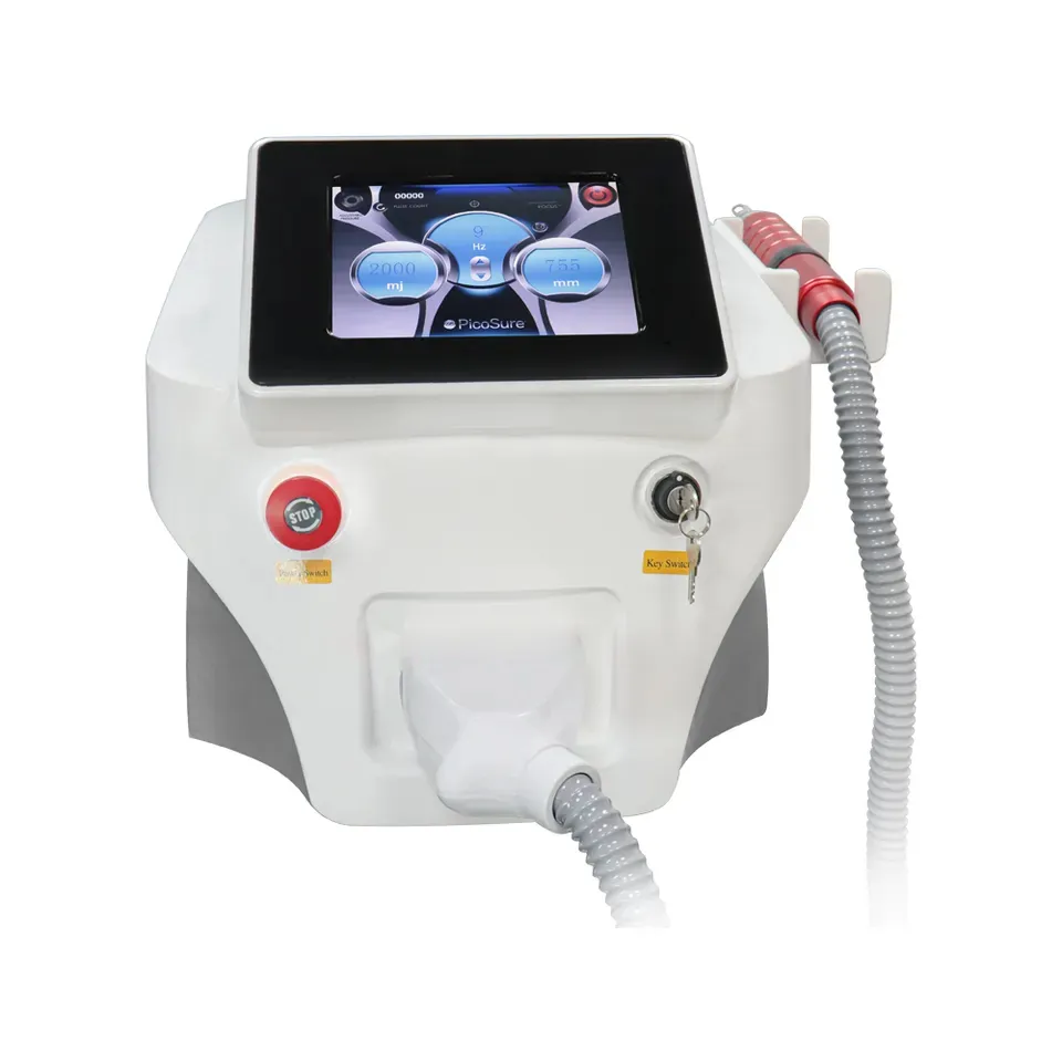 Itens de beleza máquina de remoção de tatuagem permanente de picossegundo portátil remoção de tatuagem a laser nd yag laser pico 1064nm remoção de cicatriz de tatuagem de rejuvenescimento da pele para venda