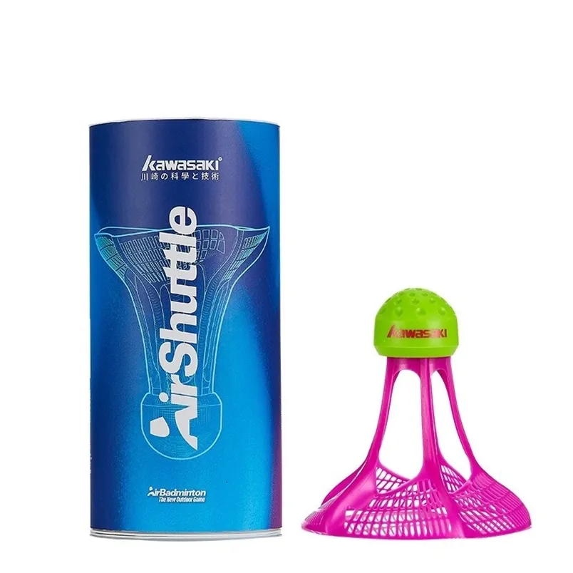 3 Teile/los Badminton Airshuttle Kunststoff Nylon Ball für Training 3 Stücke Feder Federball Birdies Widerstand Gegen Wind 240108