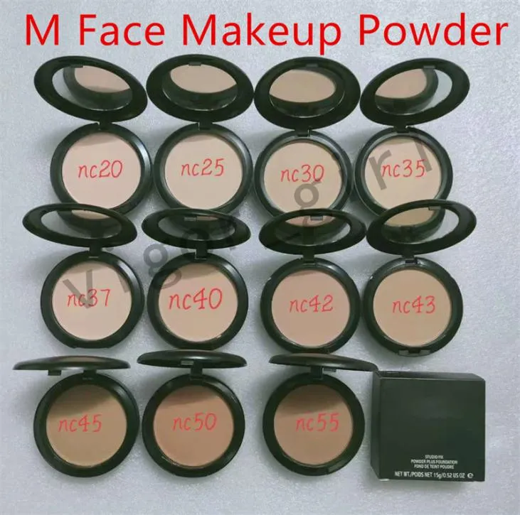 Face Powder Makeup Plus Foundation Pressed Matte Natural Make Up Facial Powders Easy to Wear 15g NC3144849
