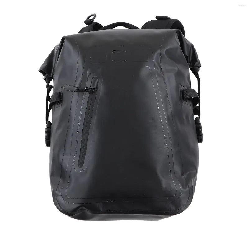 Уличные сумки Большой дорожный рюкзак 25 л Дышащий черный водостойкий ПВХ Прочная несущая способность Регулируемая для кемпинга