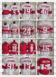 College Vintage CCM Hockey 91 Sergei Fedorov 75th Jersey Gordie Howe Steve Yzerman 13 Pavel Datsyuk 5 Nicklas Lidstrom 40 Henrik Zetterberg