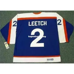 New Jerseys Mens Brian Leetch 1970`s Ccm Vintage Retro Hockey Jersey Vintage Long Sleeves