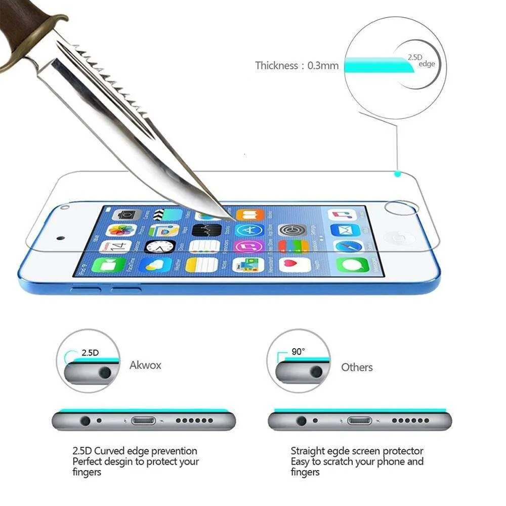 9H 2.5D For Apple IPod Touch 5 6 Tempered Glass Screen Protector For Apple IPod Touch5 Touch6 Protective Film Glass