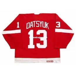 New Jerseys Mens Pavel Datsyuk 2002 Ccm Vintage Away Retro Hockey Jersey Vintage Long Sleeves