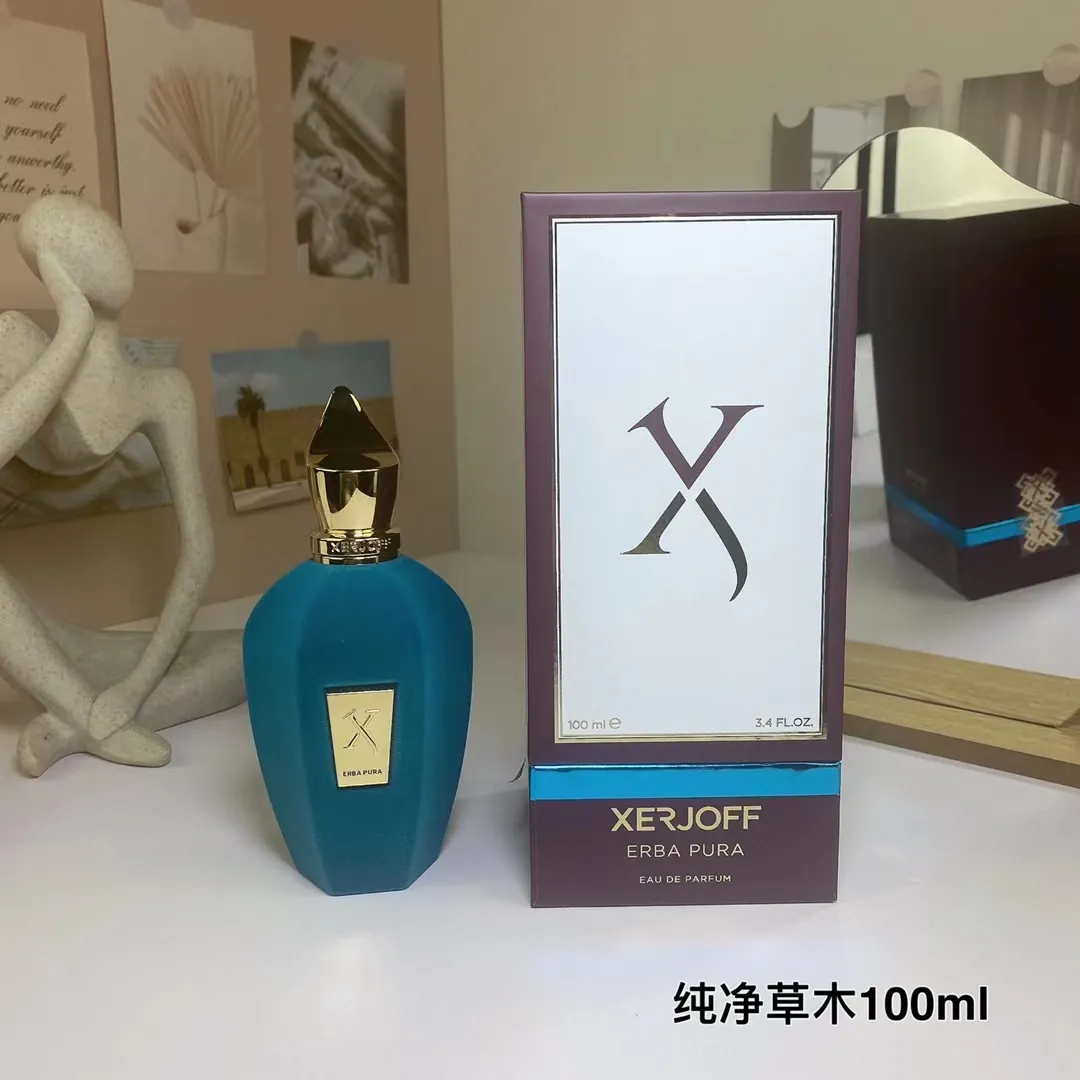 디자이너 향수 Xerjoff Erba Pura 100mleau de parfum 3.4oz EDP 남녀 쾰른 좋은 냄새 오랜 시간을 떠나는 바디 스프레이 고품질 빠른 선박