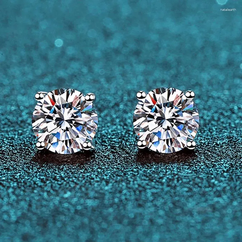 Stud Earrings URMYLADY 0.5-2CT Test Passed Moissanite Studs For Men Women S925 Sterling Silver Bride Wedding Diamond GRA