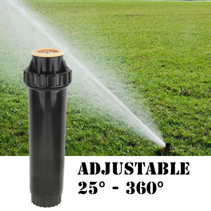 10 peças ajustáveis 25-360 graus pop-up sprinklers rosca de 1/2 polegadas para irrigação de gramado bicos de aspersão 240108