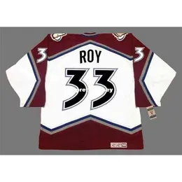 Shirts Mens Jerseys Patrick Roy 2001 Ccm Vintage Home Retro Hockey Jersey