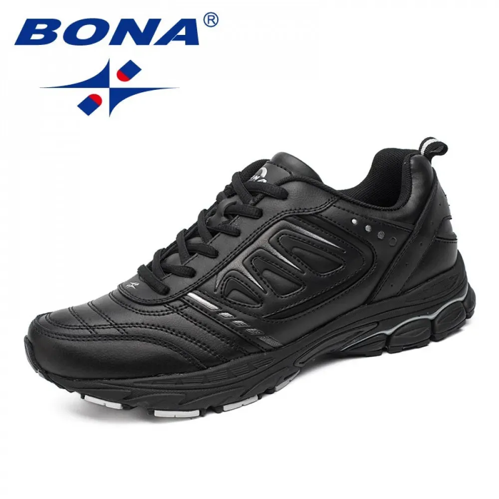 Bona Style Men Running Shoes Ourdoor Jogging Trekking Sneakers Lace Up Athletic Comant Light Soft 240109