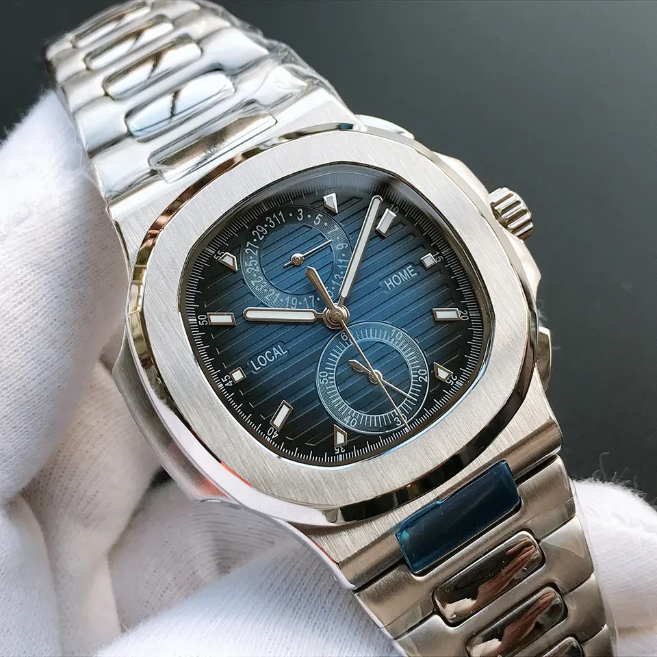 męskie zegarek zegarek na rękę Wysokiej klasy projektant marki Wysokiej jakości automatyczny ruch mechaniczny pasek zegarek strapa ze stali nierdzewnej Męskie zegarek biznesowy Montre de Luxe