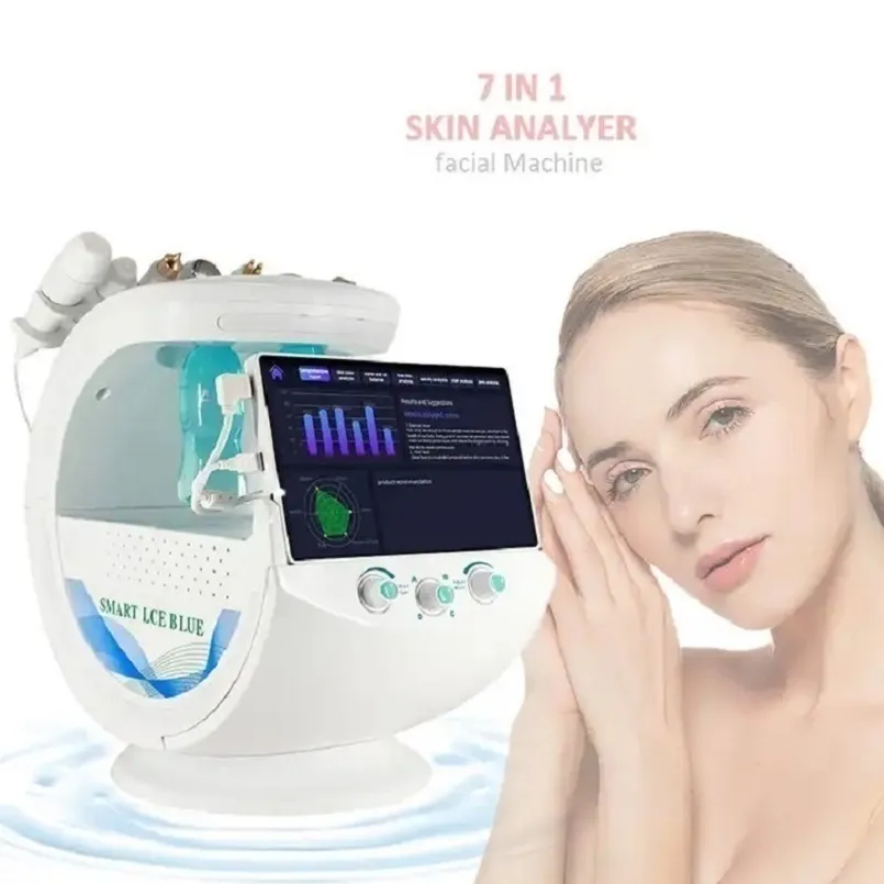 Inteligentny tlen głęboka pielęgnacja skóry profesjonalny Dermabrazion Beauty Machine Analizator skóry maszyna do twarzy