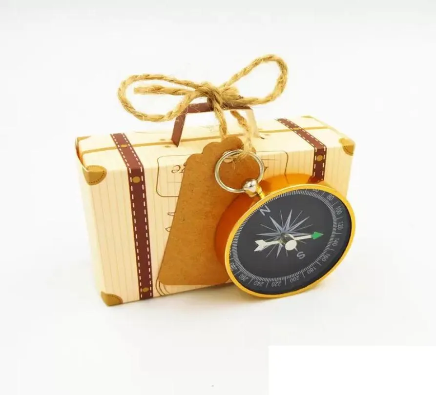 Wedding Favors and Gifts Candy Box with Travel Compass Souvenirs for Guests Party DIY Decoration Accessories7329901