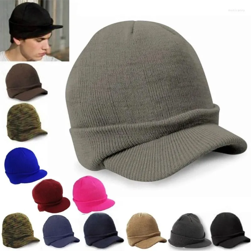 Beralar Örgü Baggy Beanie Hat Kış Örgü Baş Aksesuarları Açık Dış Mekan Sıcak Karısı Kız Erkek Doğum Günü