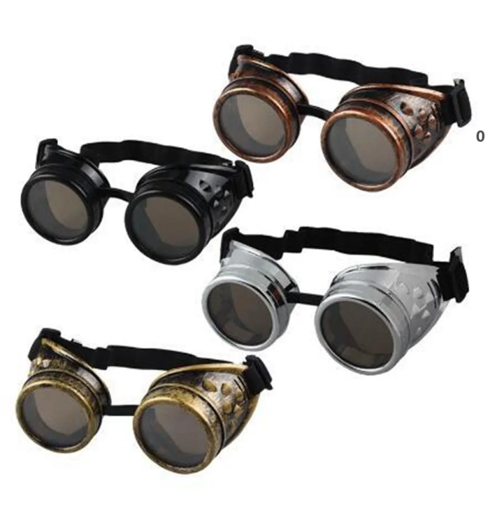 Party Favor new Unisex Gothic Vintage Victorian Style Steampunk Goggles Welding Punk Gothic Glasses Cosplay BWB114364860670