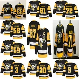  Penguins Jersey Third 87 Sidney Crosby 71 Evgeni Malkin Phil Kessel Kris Letang Hagelin Lemieux Murray Maatta Guentzel Hockey Men