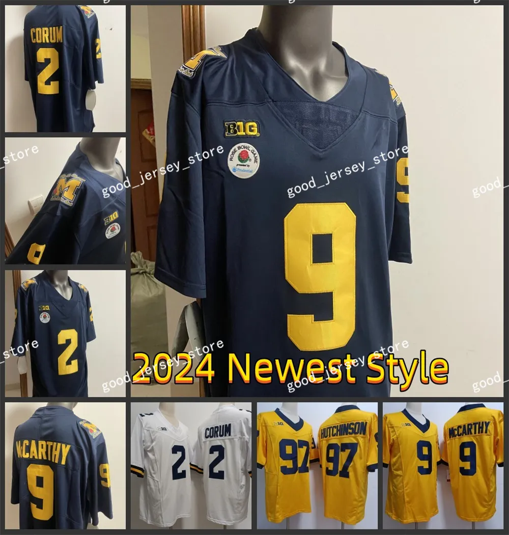 Michigan Football Jersey Michigan Wolverines 2024 Nyaste stil 'Blake Corumj Ersey' NCAA