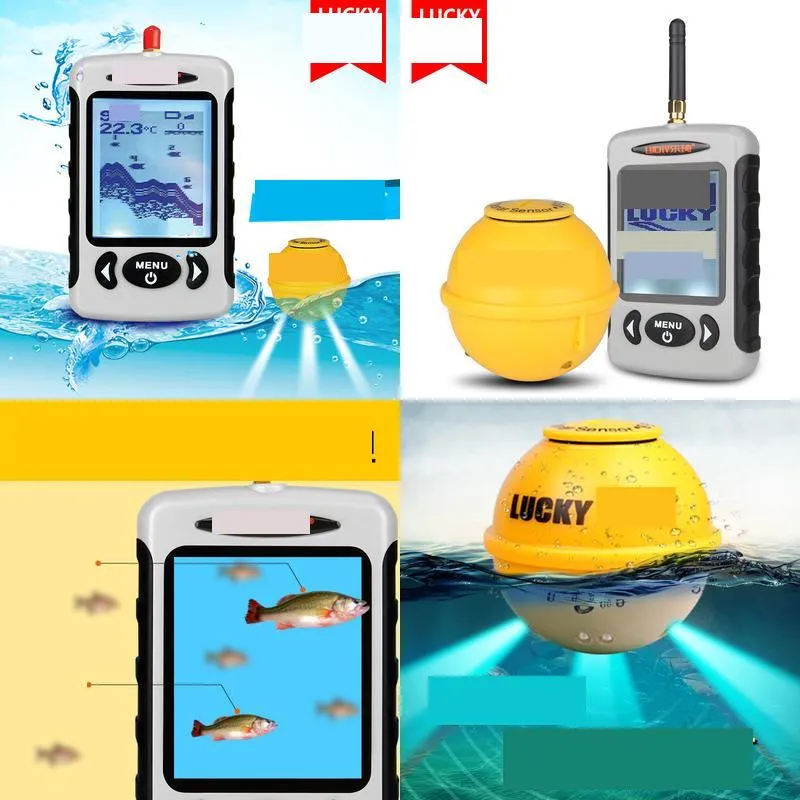 Fish Finder Wireless Phone Sonar fiskeredskap Drop Delivery OT8SK