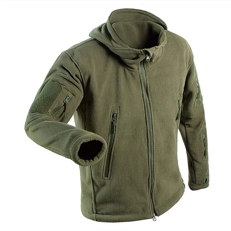 Sweatshirts Printemps Militaire Tactique En Plein Air Polaire Soft Shell Hommes Armée Combat Sportswear Thermique Camping Chasse Randonnée Sport Veste À Capuche