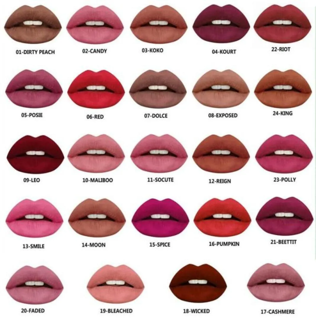 15pcslot Selling Matte Lipstick Maquiagem Batom Long Lasting Labial Mate Makeup Lip Stick Beauty Make Up Batons6324484