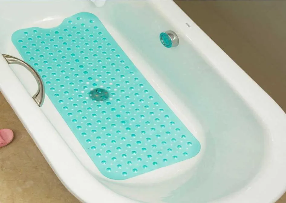 Bathtub Mats NonSlip Mildew Resistant AntiBacterial Long Pebbled Shower Mat Bathroom Accessories SH1909197122784