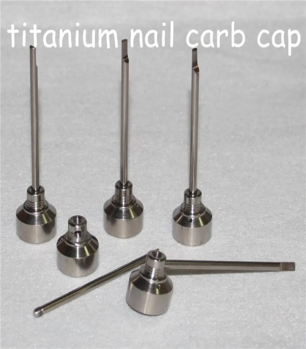Super Gr2 Titan Carb Cap Tool für männlich weiblich 14 mm und 18 mm Domeless Nails Grade2 Ti Nail Silikon Dab Pipes6444251