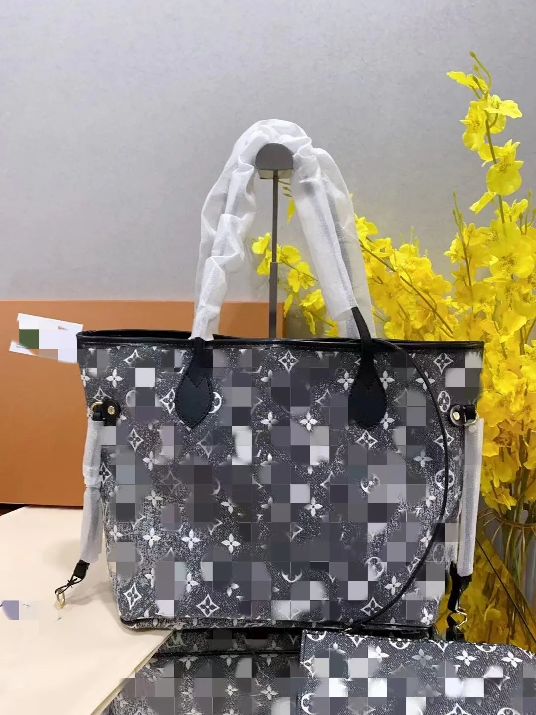 Den senaste denim Mommy Bag Fashion All-Matching Large Capacity Shopping Bag 45*30*18