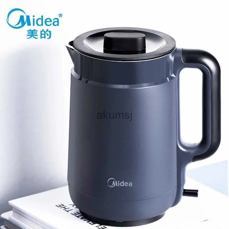 الغلايا الكهربائية Midea Electric Kettle 304 Stainless Steel 1500W سخان الماء السريع بسرعة الطاقة التلقائية للمنزل SH15X1-202 YQ240109