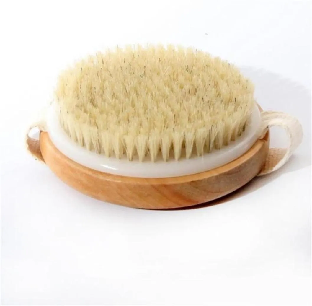 شعيرات بشرة طبيعية فرشاة فرشاة جسم Maasage Health Care Bath Brush for Bath Shower Bristle Bristle Brish Body Brush8707484