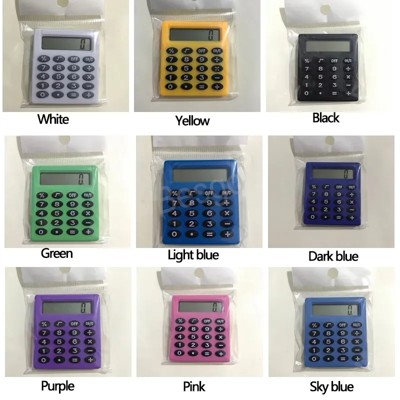 Electronic Number Mini Calculators Student Exam Pocket Plastic Calculators Portable School Business Finance Calculate Supplies BH5549 WLY