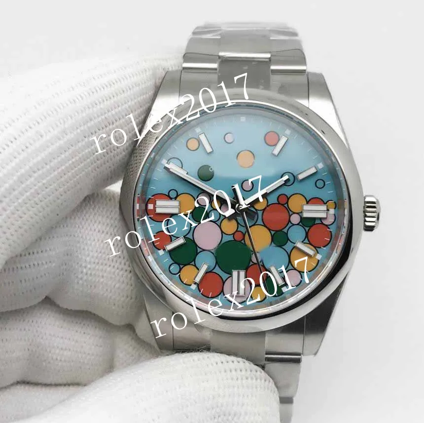 Movimento automatico da uomo EWF Factory 3230 124300 41mm 36mm 31mm Quadrante a bolle Best Edition con lunetta liscia Orologi da polso resistenti all'acqua con lunetta liscia