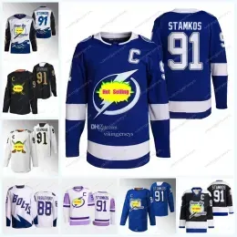 Steven Stamkos Lightning ``Bay``Lightning Jersey Anthony Cirelli Colton Michael Eyssimont Brayden Edouard Bellemare Brandon Hage Jeanno