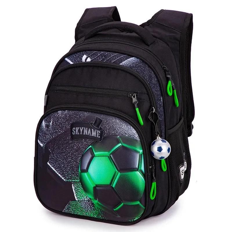 3D Football Pattern Boys School Bag Backpack Children Orthopedic Schoolbag High Quality Waterproof Kids Orthopedic Satchels 240108