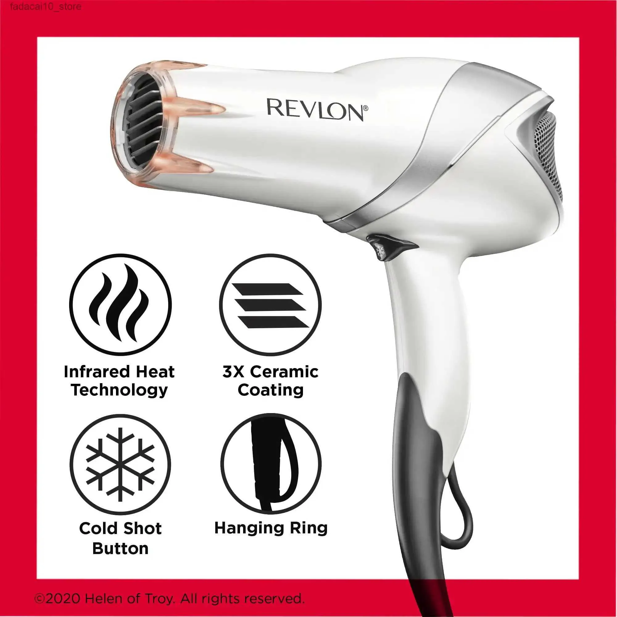 Ds VS Dryers Revlon Pro Collection Sèche-cheveux infrarouge avec concentrateur et diffuseur Q240109 MIX LF