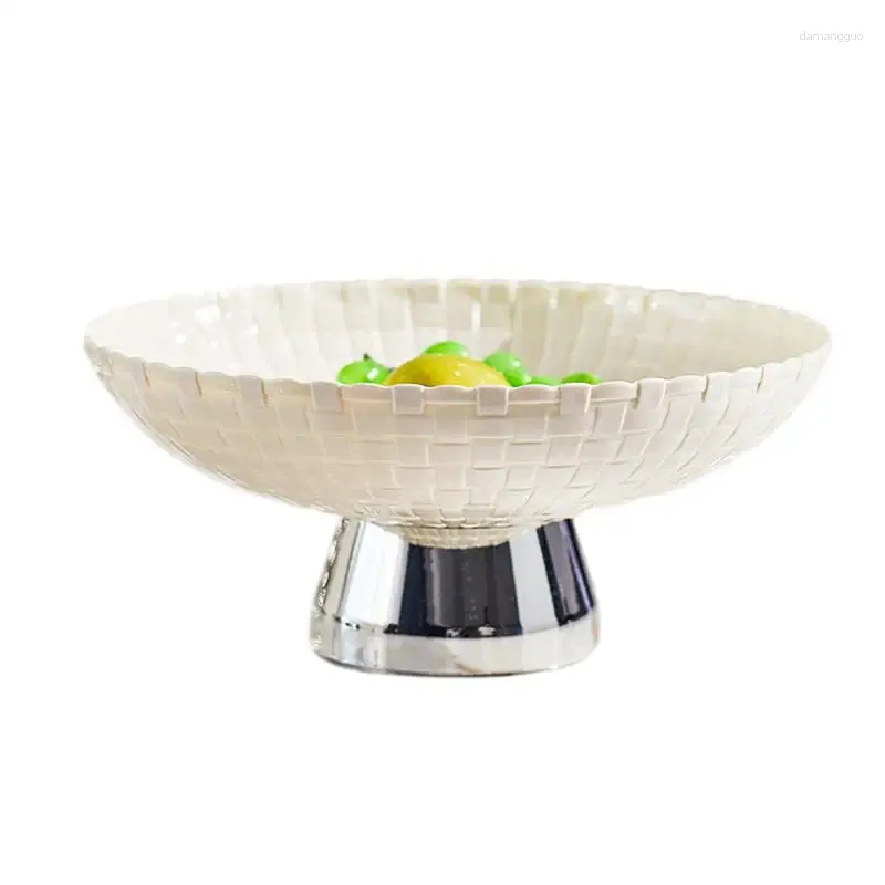 Bowls Fruit Bowl 10.9Inch Large Organizer With Draining Hole Decorative And Vegetable Holder Removable Pedestal