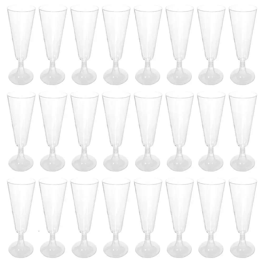 40st 150 ml engångscocktailbägare Martini Glasögon Unbreakable Plastic Champagne Drinks Wine Flutes Party Bar Cups 240108