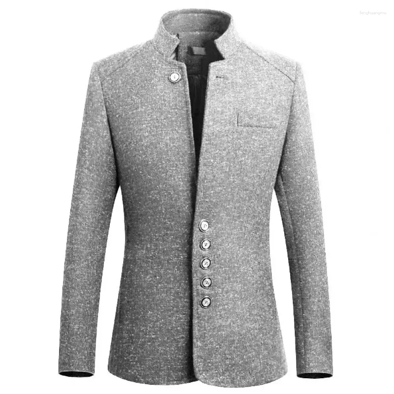 Herenpakken Moderne jas Kleurvast Heren Slim Fit Blazer All-match Lichtgewicht voor feest