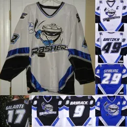 Hockey Jerseys Custom Danbury Trashers 2004-05 Jersey Brent Gretzky Mike Bayrack Brad Wingfield Jon Mirasty Scott Stirling Bren dan McCartin