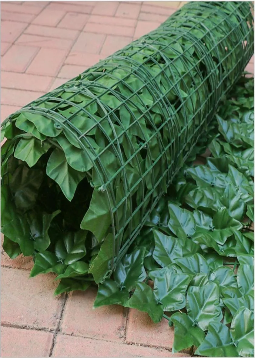 3 Meter künstliche Buchsbaumhecke, Sichtschutz, Efeu-Zaun, Outdoor, Garten, Shop, dekorative Kunststoff-Spalierplatten, Pflanzen1038456