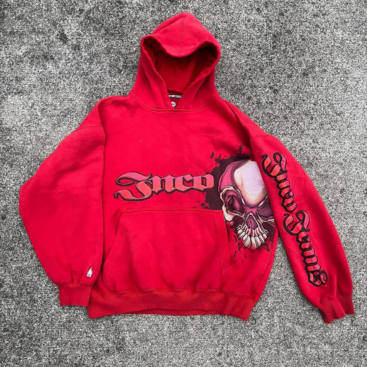 JINCO  Y2K Vintage 2000s JNCO Jeans SkullGraphic Pullover Hoodie