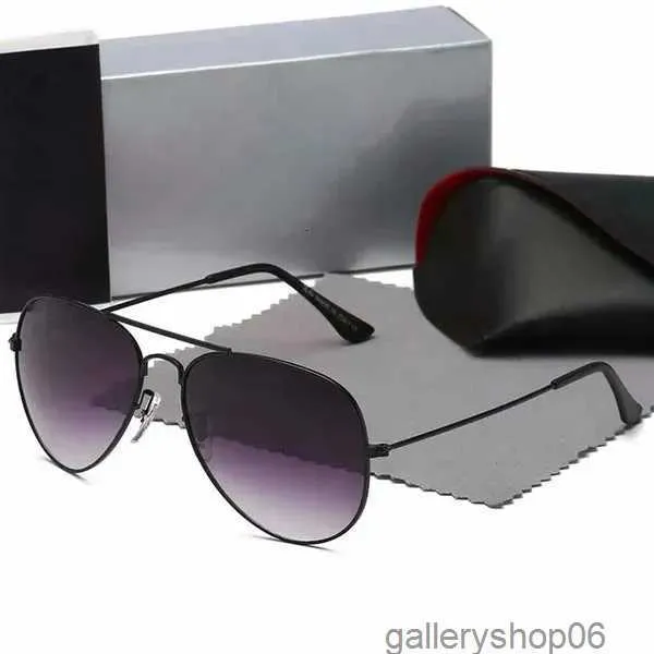 Projektanci okulary przeciwsłoneczne Rays Mężczyźni Zakaz luksusowych lotników czarna ramka męska sonnenbrille okulary metalowe promienie Raysbanns 01wn18