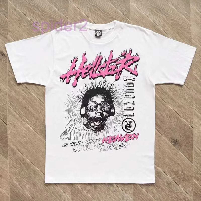 Erkek Tişörtler Hellstar Ses Heaven Tee Erkek Kadın Sokak Giyim T Shirt Yüksek Kalite% 100 Sıradan Gotik Kısa Kollu T-Shirt DNGB