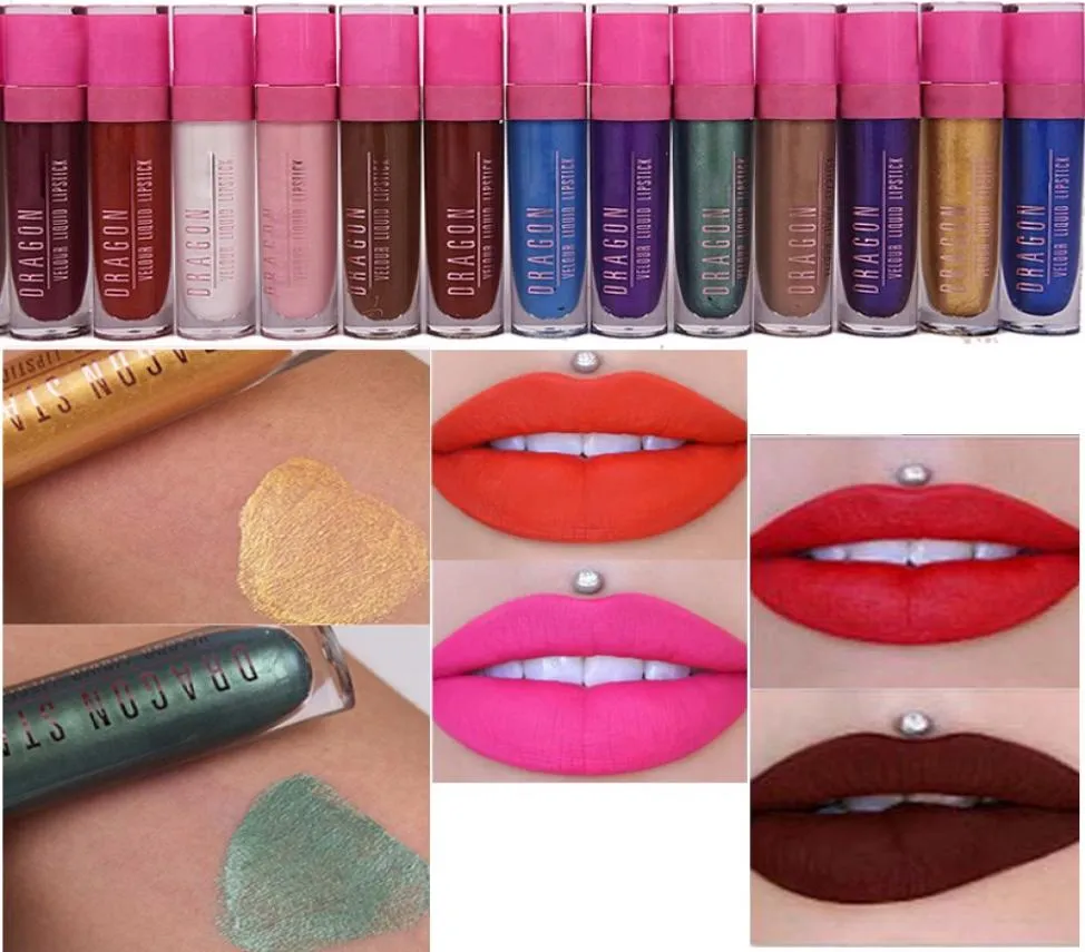 5 Star Matte Liquid lipstick Lip Gloss Make up Waterproof Long Lasting Lipgloss Makeup Lips Matte Metallic Liquid Lipstick6857183