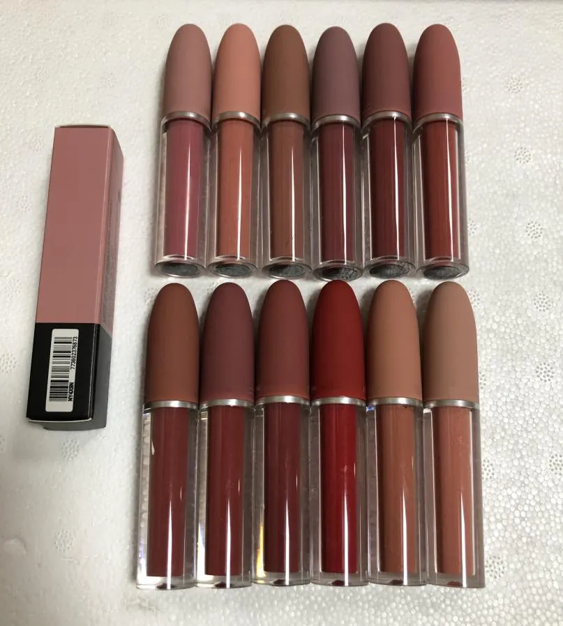 12 färger Matte Lip Gloss Lips Luster Christmas Selena Bullet Liquid Lipstick Lipgloss Waterproof Cosmetics DHL Fast 3255763