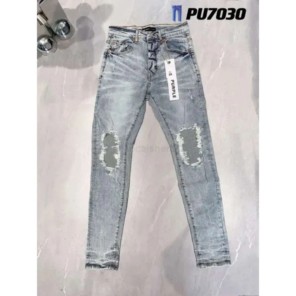 Ksubi Mens Roxo Jeans Designer Empilhados Calças Longas Ksubi Rasgado High Street Marca Patch Hole Denim Reto Moda Streetwear Silm Mencoat 88c16