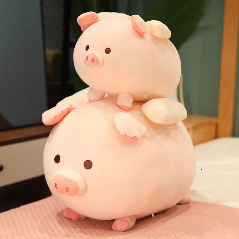 Kawaii cochon en Peluche jouet mignon rose cochon oreiller poupée douce en Peluche Animal en Peluche décor de chambre Kawaii Peluche enfants cadeau d'anniversaire 240108