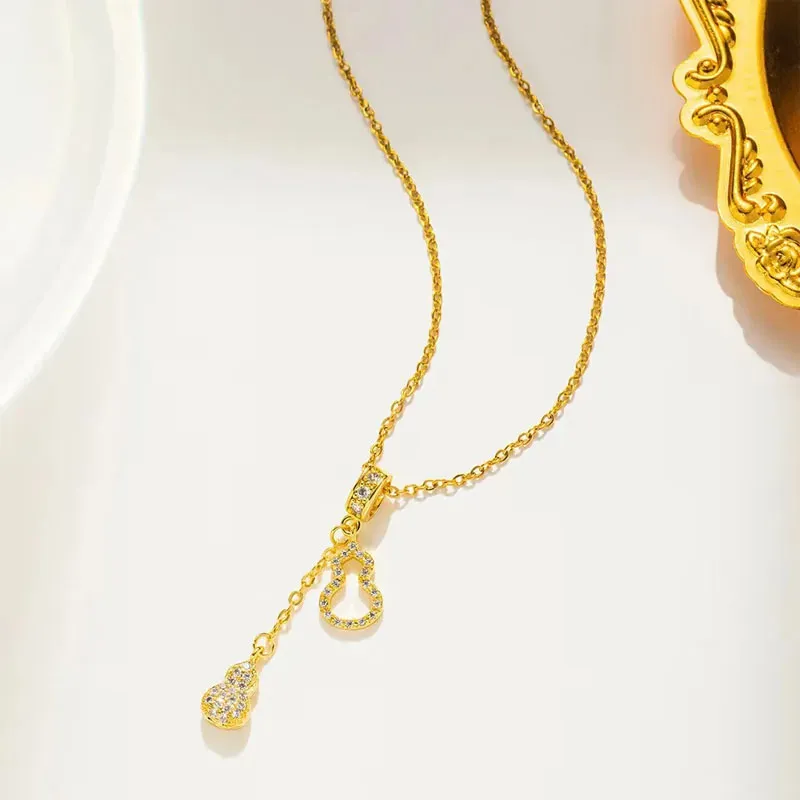 T GG 18k Gold Designer jewelry Designer Gourd Necklaces womens silver Pendant Necklace Luxury jewelry on the neck gift for girlfriend accessories wholesale