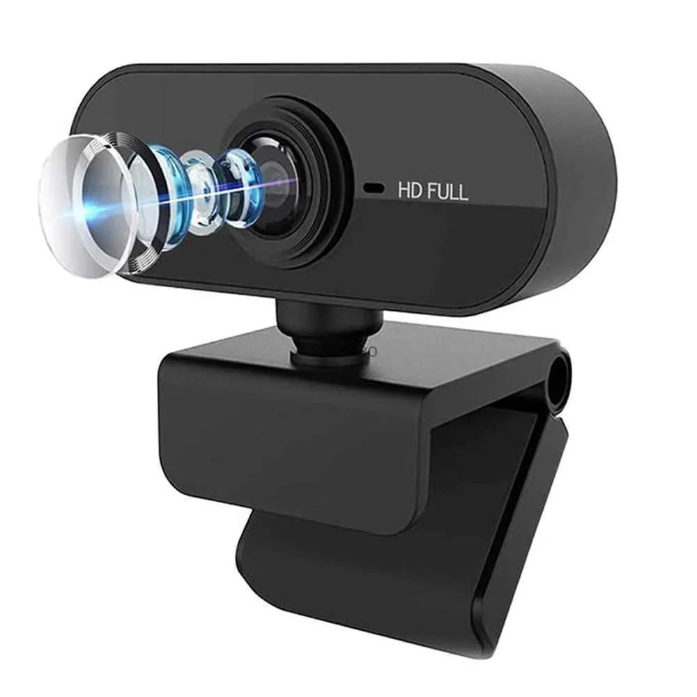 Webcams Webcam 1080P câmera web com microfone Web USB Câmera Full HD 1080P Cam webcam para PC computador Chamada de vídeo ao vivo WorkL240105