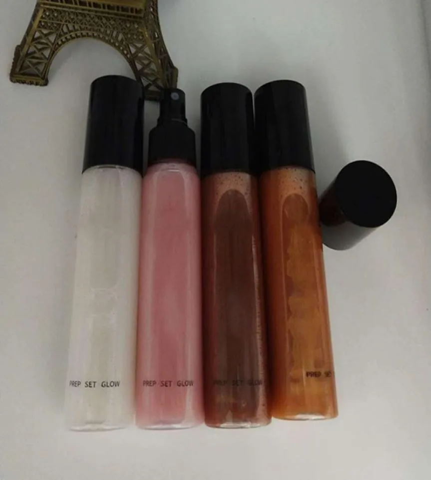 Drop London Prep Set Glow Setting Spray Longue durée Surligneur corps bronze 4 couleurs Maquillage Cosmetics3441587