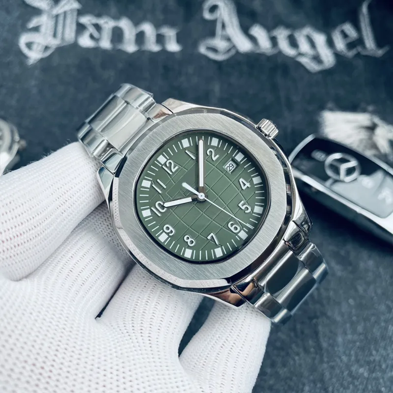 P-męskie zegarki Eleganckie automatyczne podmuch na rękę 42,2 mm Wygodny gumowy pasek wodoodporny Luminous Dhgate Montre de lukse Granade zegarek Aquanaut