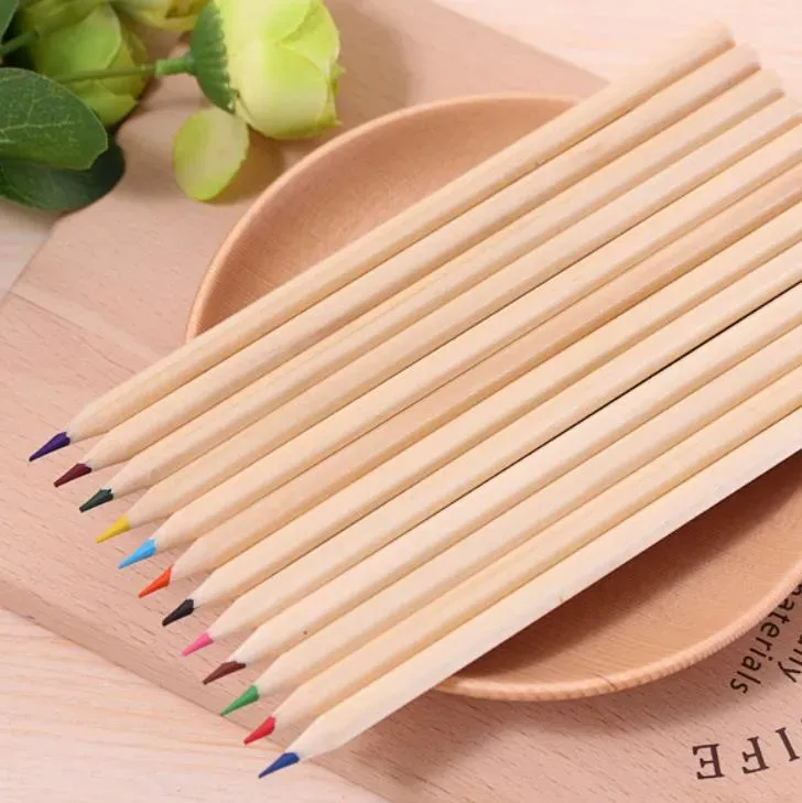 hot colored Lead Color drawing pencil wood Colour Pencils Sets of 12 colour kids colored drawing pencils children DHL free SN5167